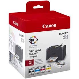 Canon PG-1400XL Original Multi Pack Ink Cartridges B/Y/M/C