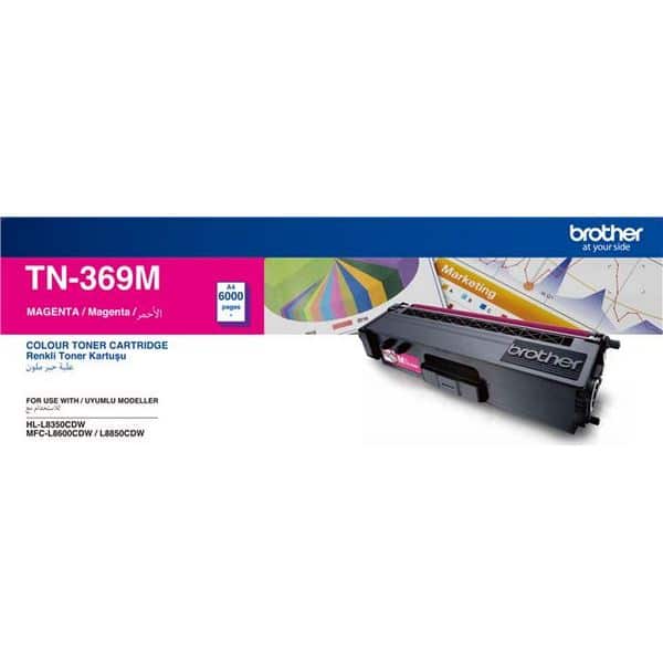 Brother TN 369M Original Magenta Toner Cartridge